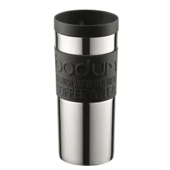 Mug de voyage chrome petit, noir