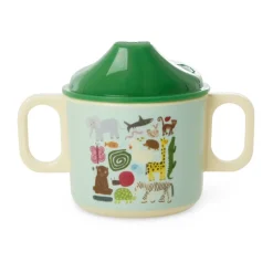 Mug pour enfant à deux poignées Rice wildlife 25 cl, Mint