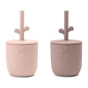 Mug Wally avec paille peekaboo, lot de 2, Poudre