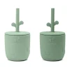 Mug Wally avec paille peekaboo, lot de 2, Vert