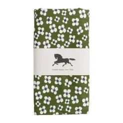 Nappe cirée Belle Amie, Vert foncé 145x220 cm