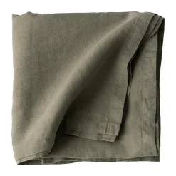 Nappe en lin 175x175 cm, Olive