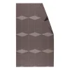 Nappe Geometric 147x250 cm, Marron-blanc