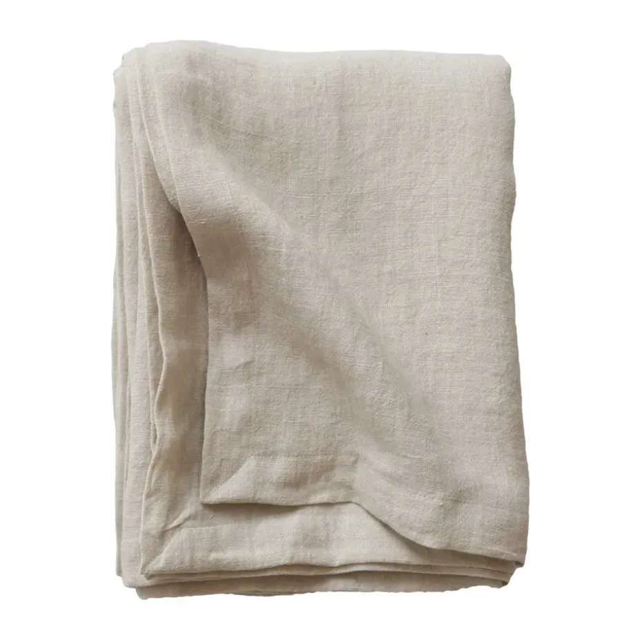 Nappe Marion en lin 145x145 cm, Wheat