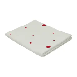 Nappe Nori 140x260 cm, White-cherry red