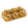 Nordic Ware Heritage moule à gâteau mini bundts or, 0,9 L