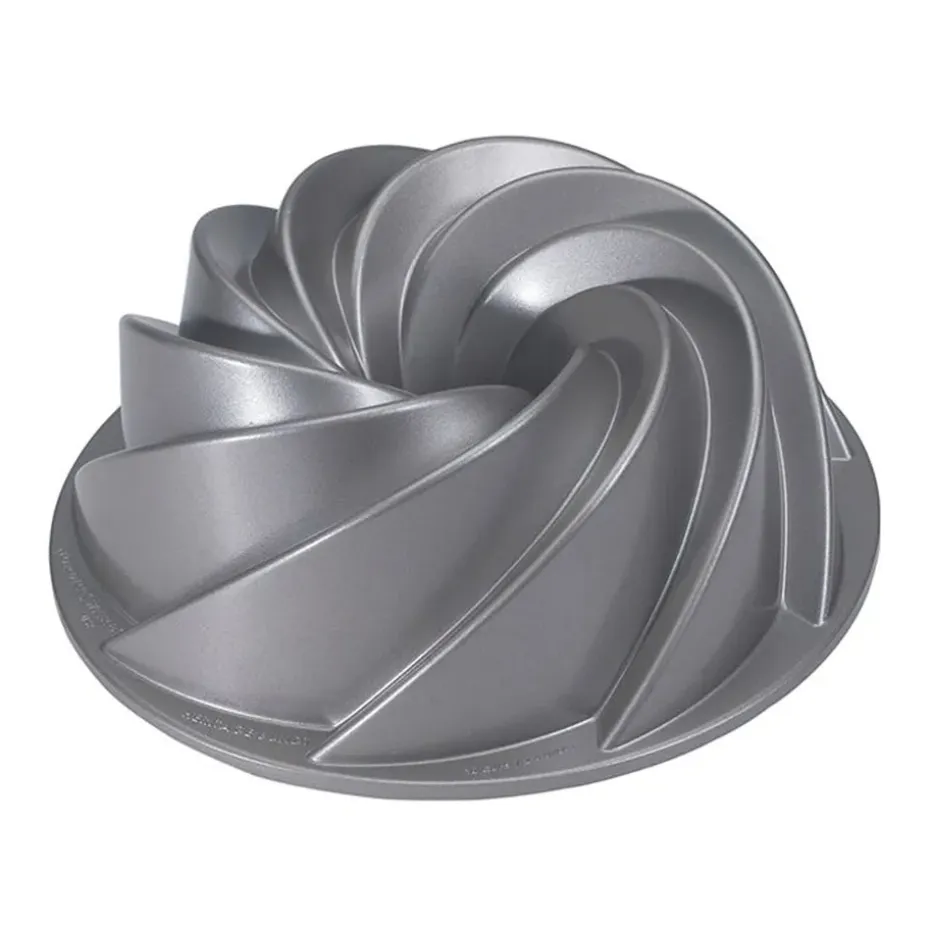 Nordic Ware Heritage moule à gâteau bundt argent, 2,4 L