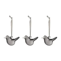 Oiseau en verre Iittala, Gris, lot de 3