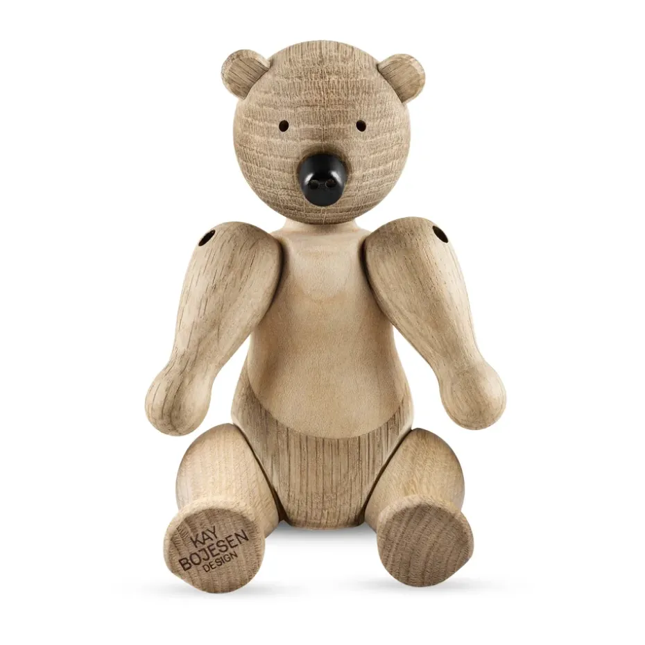 Ours en bois Liliput Kay Bojesen, Chêne non traité, érable non traité