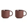 Pack de 2 tasses à espresso Yuka, Dark (brun)