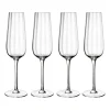 Pack de 4 verres à champagne Rose Garden 29 cl, Transparent