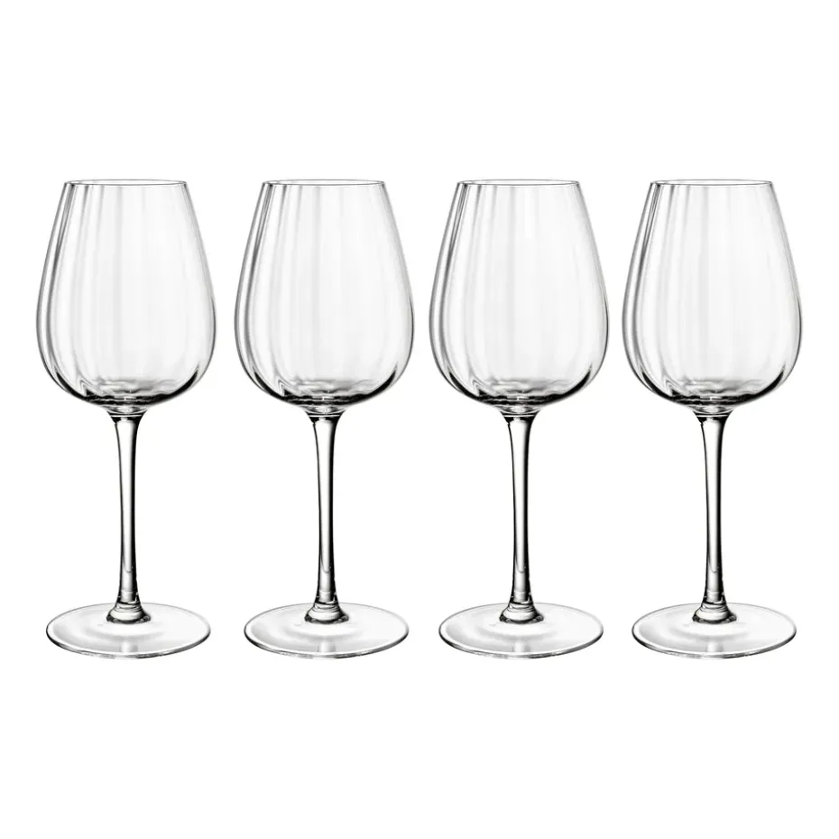 Pack de 4 verres à vin Rose Garden 43 cl, Transparent
