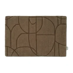 Paillasson Modern Abstract 60x90 cm, Marron