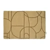 Paillasson Modern Abstract 60x90 cm, Moutarde