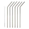 Pailles Corrigan 23 cm Lot de 6, Acier inoxydable