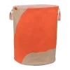 Panier à linge Nova Arte 40x40x50 cm, Latte-orange