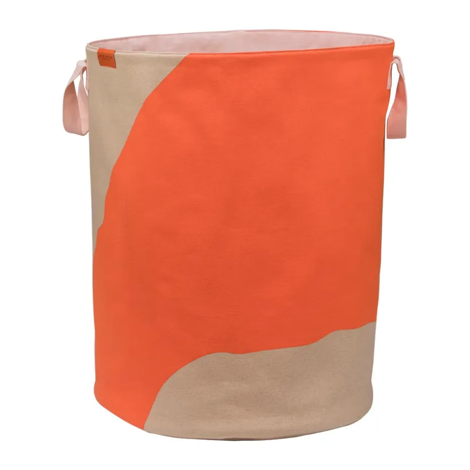 Panier à linge Nova Arte 40x40x50 cm, Latte-orange