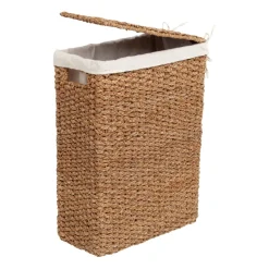 Panier à linge tressé naturel Esther, 58 cm