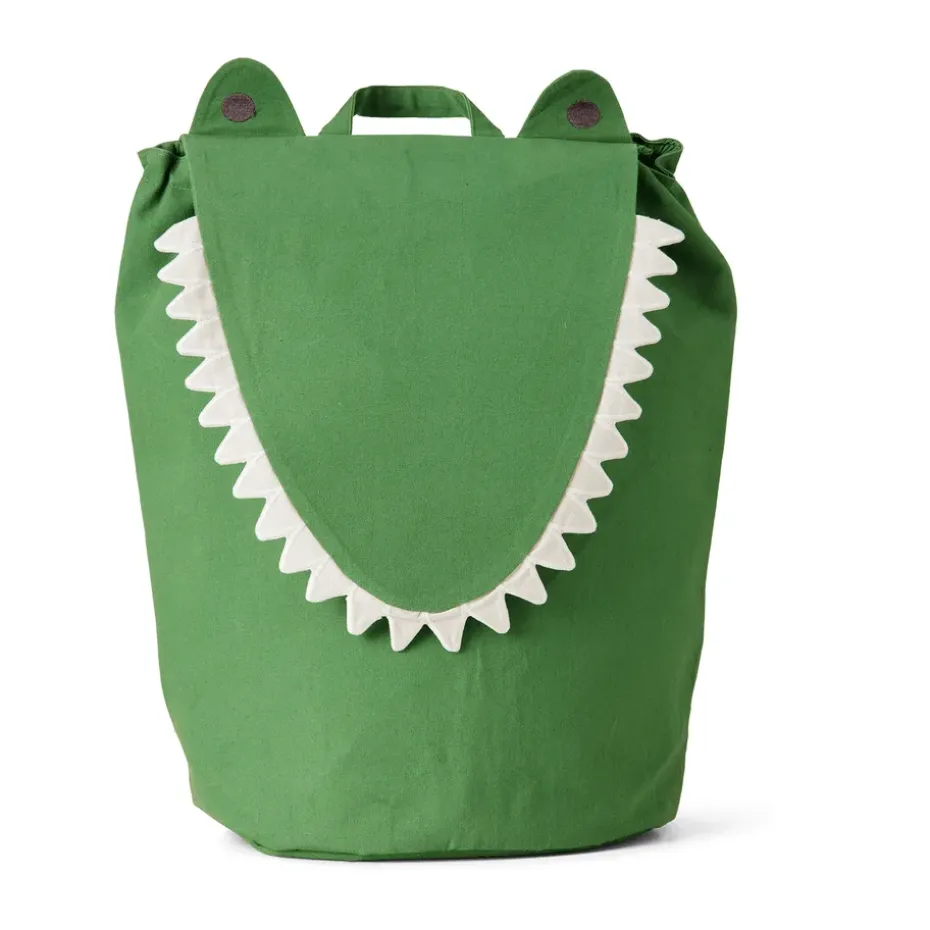 Panier de rangement Crocodile 30x50 cm, Artichoke green