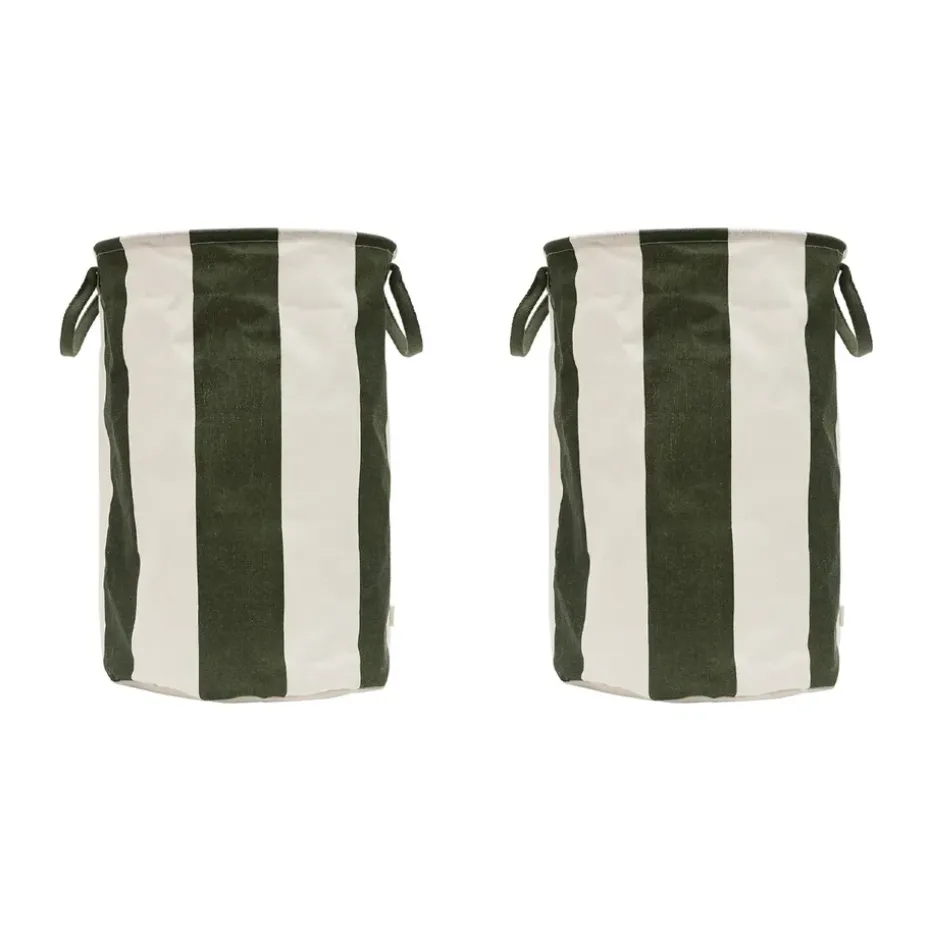 Panier de rangement Kara large Ø38x54 cm, Dark Green