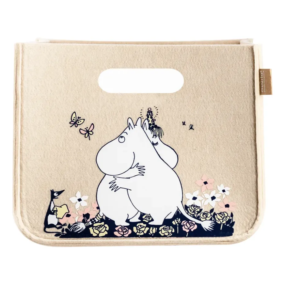 Panier de rangement Mumin Hug 26x26 cm, Beige