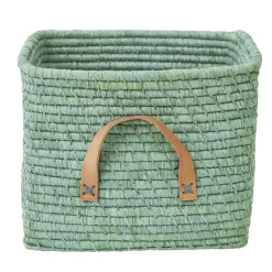 Panier de rangement Rice raffia, Mint
