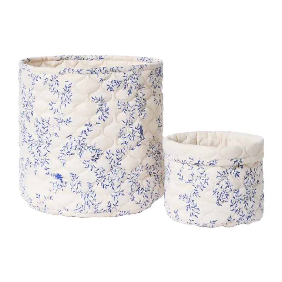 Panier matelassé Jardim Satin 2 pièces, 20xØ20 cm + 30xØ30 cm
