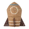 Panier Space en rotin avec couvercle 31x35 cm, Naturel