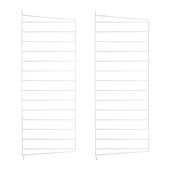 Panneau mural String, Blanc, 75x30 cm, lot de 2