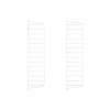 Panneau mural String, Blanc, 75x20 cm, lot de 2