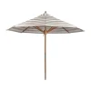 Parasol Hisshult Ø270 cm, Beige stripe-teak