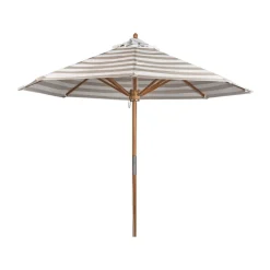 Parasol Hisshult Ø270 cm, Beige stripe-teak