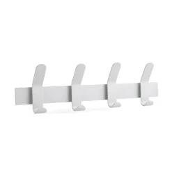 Patère A-Rack, soft grey, 4 crochets