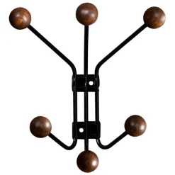 Patère Bill XS, Noir-marron foncé