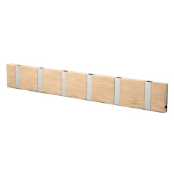 Patère Loca Knax 60 cm, chêne savonné-gris