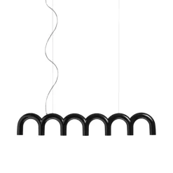 Pendule Arch 125,6 cm, Noir