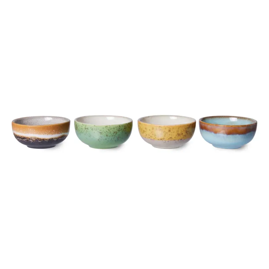 Petit bol 70's lot de 4, Multi