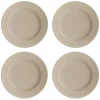 Petite assiette Dots 22cm Lot de 4, Beige