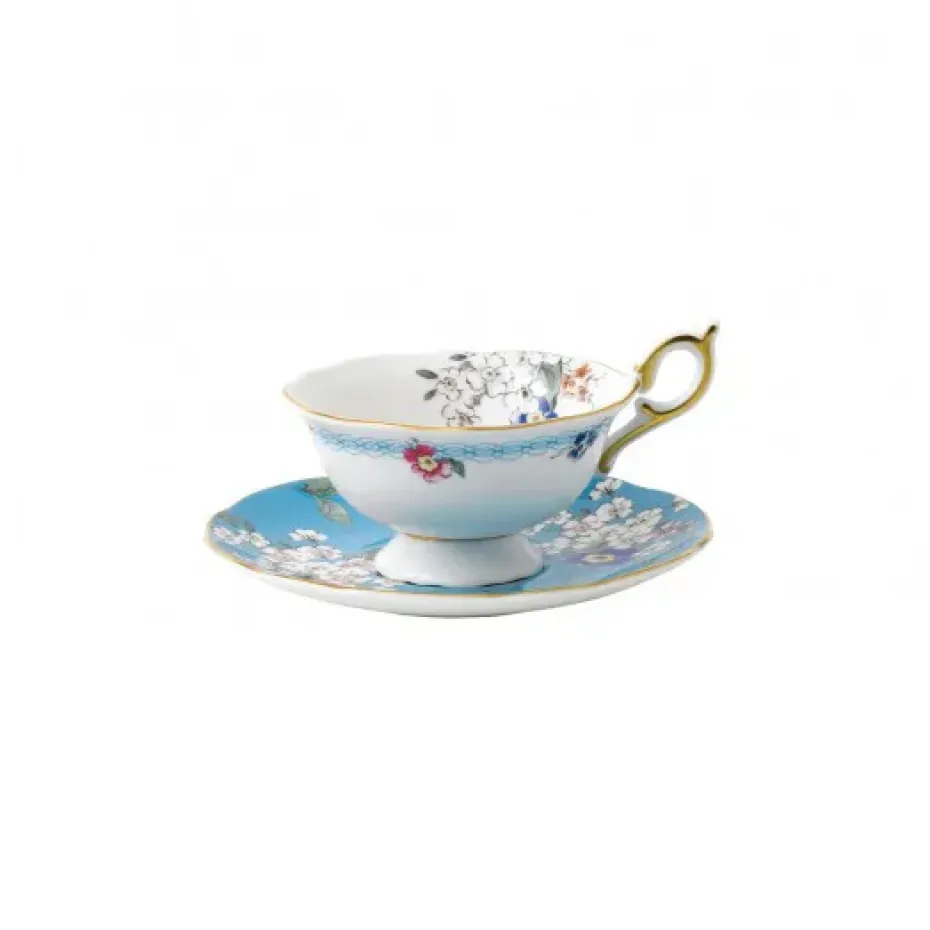 Petite tasse à thé Wonderlust avec soucoupe, floraison
