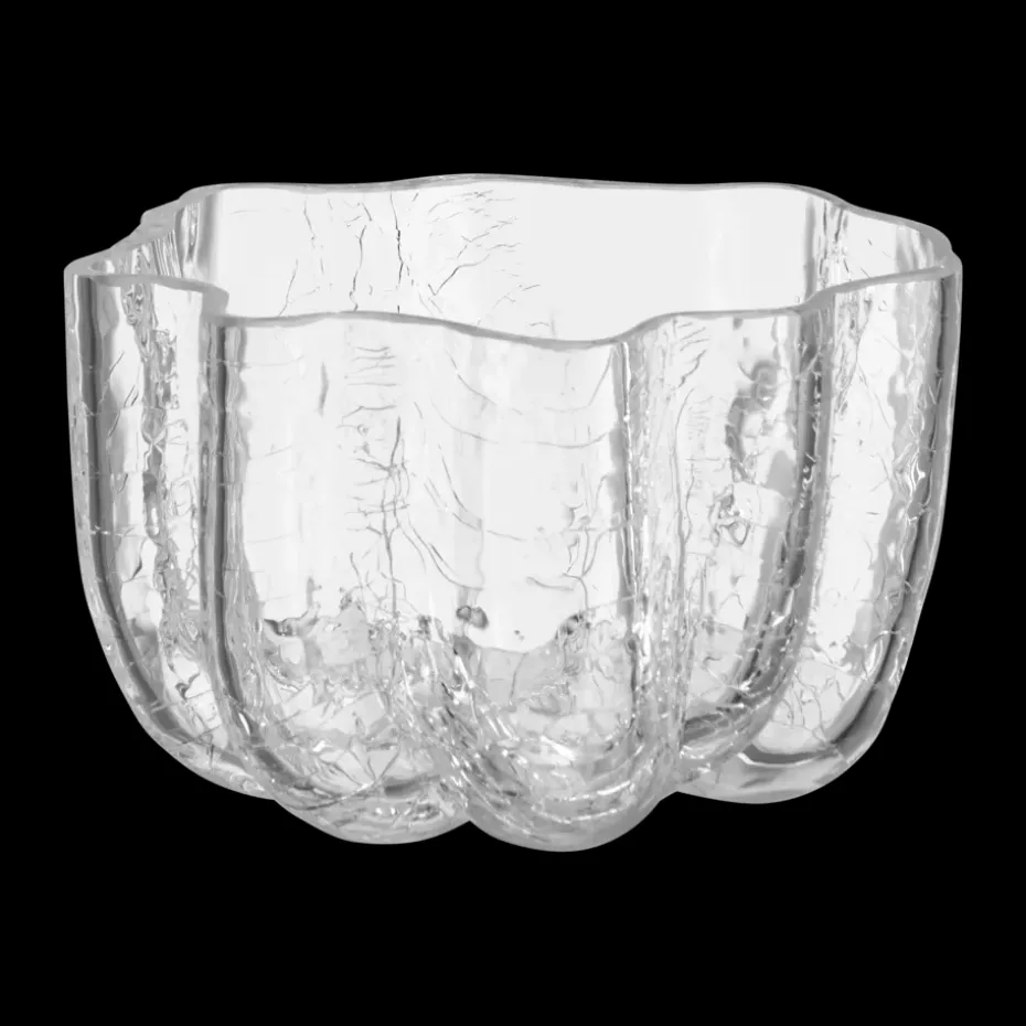 Photophore Crackle 5,8 cm, Transparent