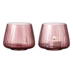 Photophore Kusintha 7,5 cm Lot de 2, Pink