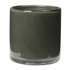 Photophore Solai Hurricane, Dark Green, Ø8 cm