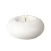 Photophore Stone Ø9 cm, Blanc
