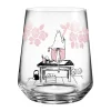 Photophore/vase Moomin Originals 17,5 cm, Roses