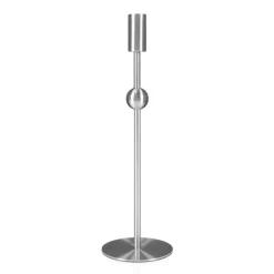 Pied de lampe Astrid, acier brossé