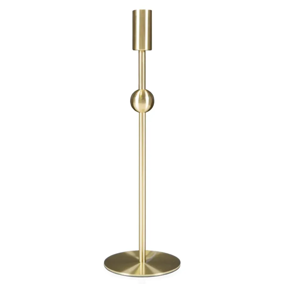 Pied de lampe Astrid, laiton brossé