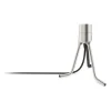 Pied de lampe Tripod Base, Acier brossé