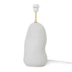 Pied pour lampe Hebe moyen, Blanc cassé mat