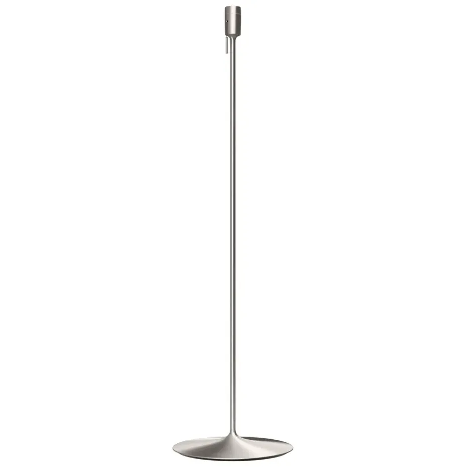 Pied pour lampe Santé, Acier brossé
