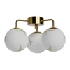 Plafonnier Bellagio 3-lite, Laiton-blanc
